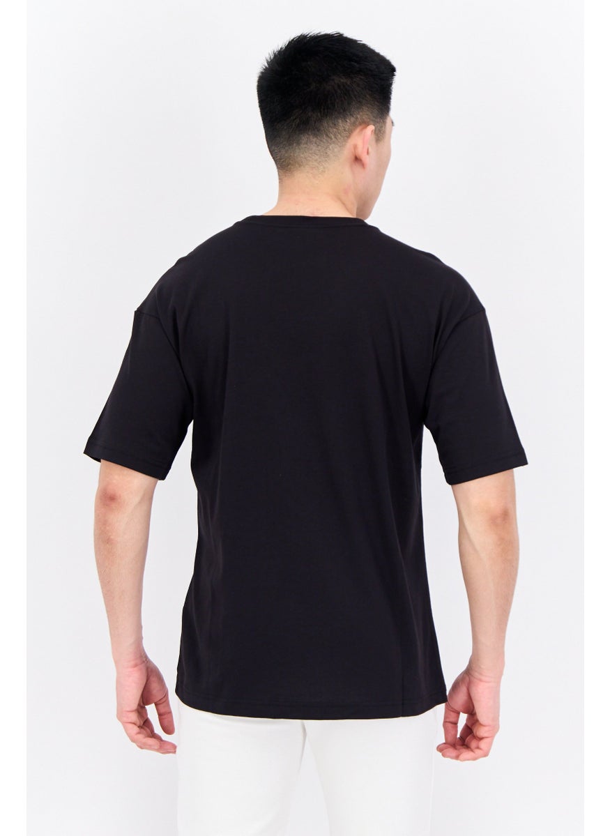 Champion Men Sportswear Fit Short Sleeve Outdoor T-Shirt, Black  - Image 3