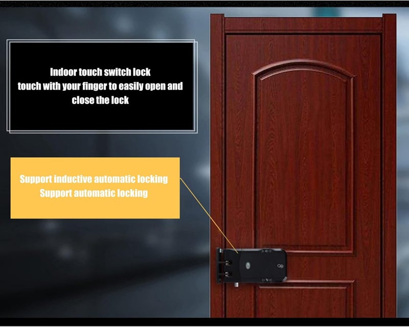 كلاراكو قفل باب إلكتروني بدون مفتاح قفل ذكي قفل إلكتروني غير مرئي بدون مفتاح أمان منزلي جهاز تحكم عن بعد مزلاج - Image 5