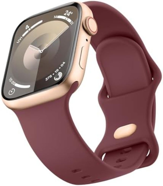 Mugust Sport Bands Compatible with Apple Watch Band 42mm 41mm 45mm 49mm 40mm 44mm 38mm 42mm 46mm, Silicone Waterproof Strap for iWatch Series 10 9 8 7 6 5 4 3 2 1 Ultra 2/Ultra SE/SE 2 Women Men - Image 1