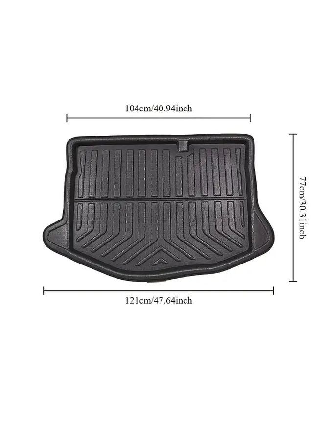 Trunk Mats For Ford Fiesta MK6 B299 Hatchback 2009 2017 Black Anti Wear Easy To Clean Non Slip Durable Trunk Liner Auto Accessories - Image 2