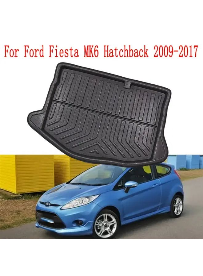 Trunk Mats For Ford Fiesta MK6 B299 Hatchback 2009 2017 Black Anti Wear Easy To Clean Non Slip Durable Trunk Liner Auto Accessories - Image 5