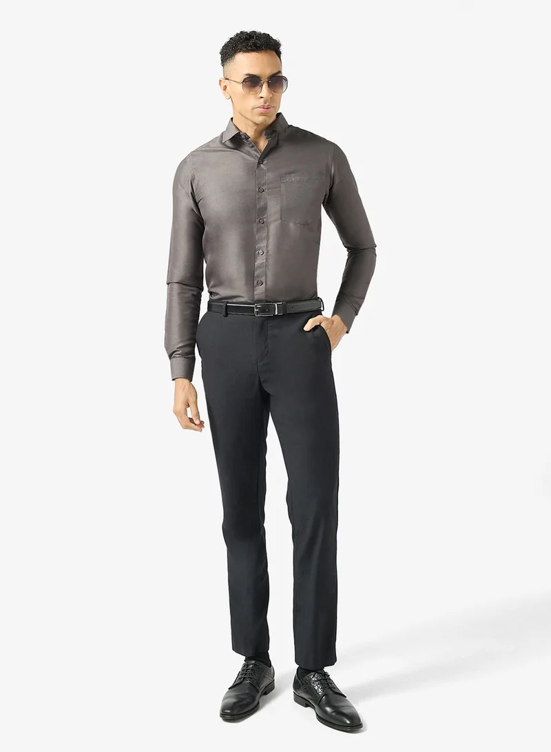 Robert Wood  Bio-Wash Solid Cotton Shirt for Men | Best Price UAE