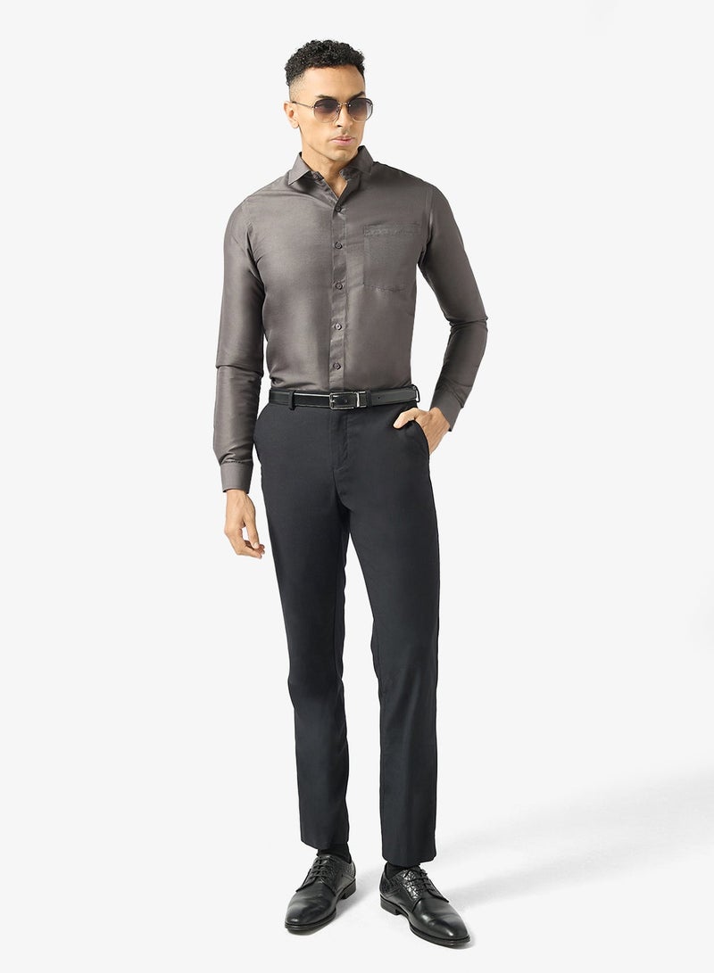 Robert Wood Bio-Wash Solid Cotton Shirt - Image 4