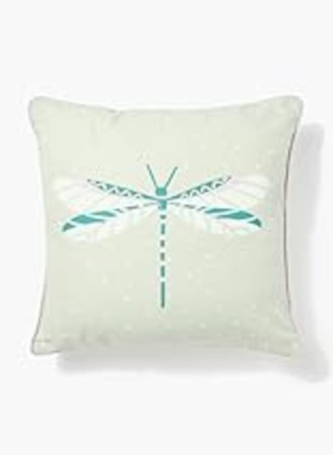 Matalan Dragonfly Reversible Outdoor Cushion, 46 cm x 46 cm Size