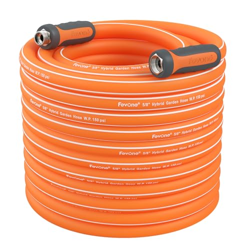 Fevone Garden Hose 105 ft., Lightweight Hybrid Water Hose, Flexible and Durable, Leak-Free Connections - Image 1