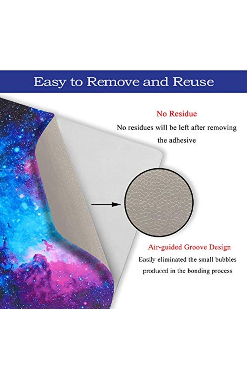 BPA Laptop Skin Sticker Decal,12" 13" 13.3" 14" 15" 15.4" 15.6 inch Laptop Vinyl Skin Sticker Cover Art Protector Notebook PC (Free 2 Wrist Pad Included), Decorative Waterproof Removable, Galaxy - Image 3