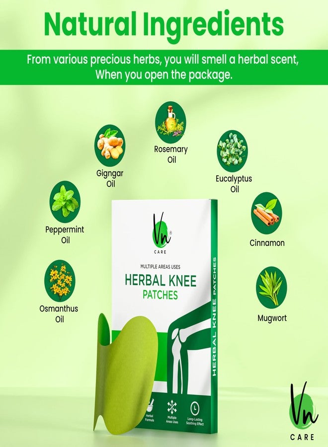 Vn care Herbal Pain Relief Patches - Pain Patches (Specially Designed for Knee Joints) | 100% Safe & Natural Knee Pain Relief Products | Instant Relief | No Side Effects (Pack 30) - Image 3