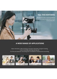 ANDOER Andoer MX5 2.4G Wireless Recording Microphone System with Transmitter Receiver Clip-on Lavalier Mic 50M Effective Range Built-in Rechargeable Battery  - Image 5