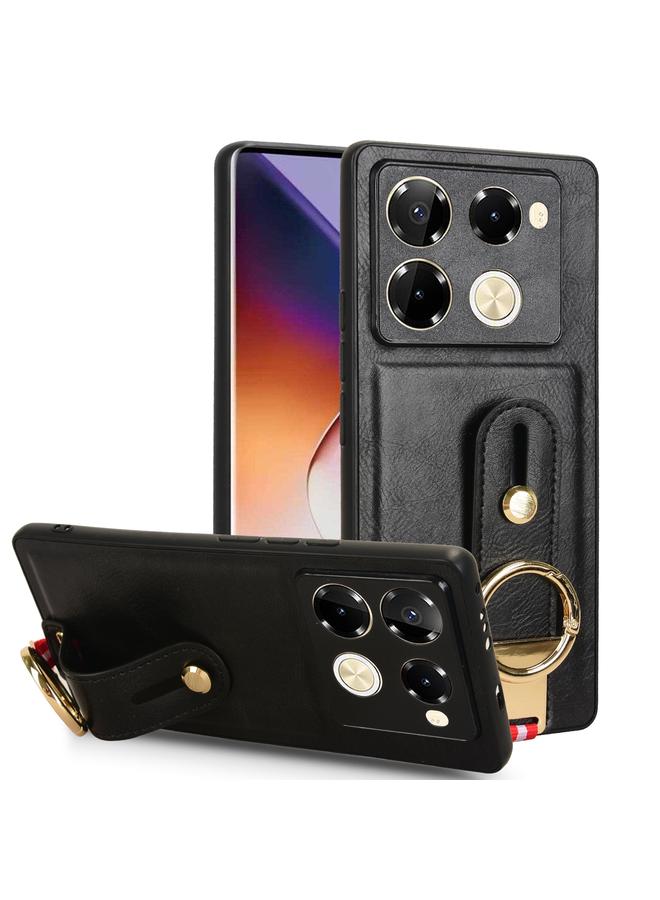 Zaboon Case For Infinix Note 40 Pro 5G X6851 Wristband Leather Back Phone Case - Image 1