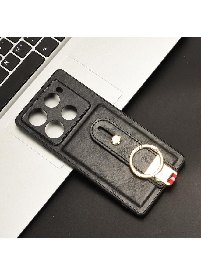 Zaboon Case For Infinix Note 40 Pro 5G X6851 Wristband Leather Back Phone Case - Image 2