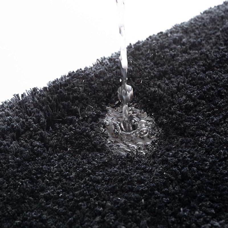 ENIGMATIC Soft Washable Anti Skid Shaggy Carpet – Fluffy Carpet for Living Room & Bedroom, Premium High Pile Rug (2x6 feet, Black) - Image 4