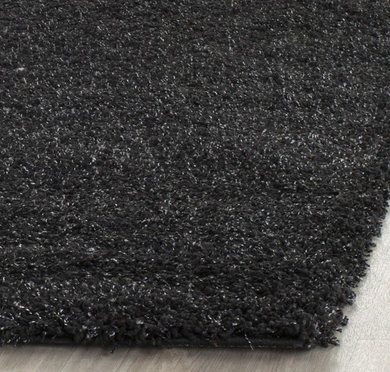 ENIGMATIC Soft Washable Anti Skid Shaggy Carpet – Fluffy Carpet for Living Room & Bedroom, Premium High Pile Rug (2x6 feet, Black) - Image 3
