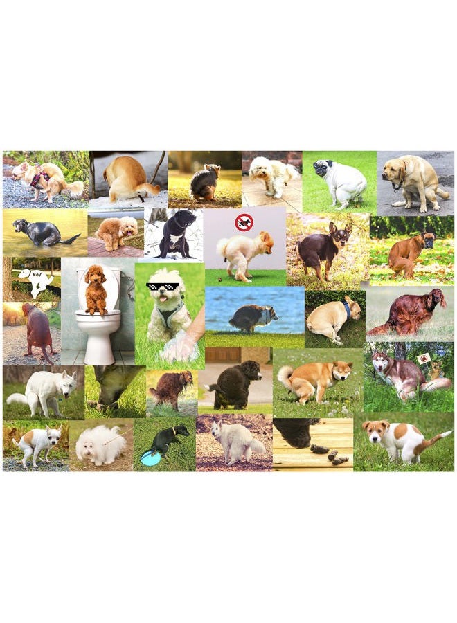 Better Me 1000 Piece Pooping Dogs Jigsaw Puzzle - Funny Gift for Dog Lovers & Puppy Owners - Intermediate Skill Level - Ages 13+ - Image 1