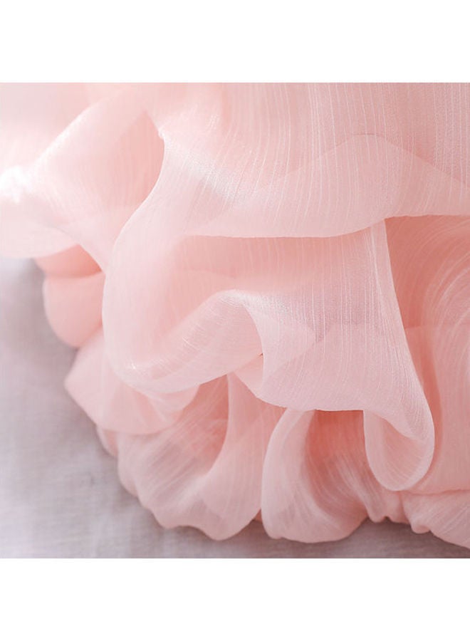 NIBEMINENT Sequins Embroidered Lace Shoulder Off Princess Dress For Wedding Bridesmaid Party 100cm - Image 4