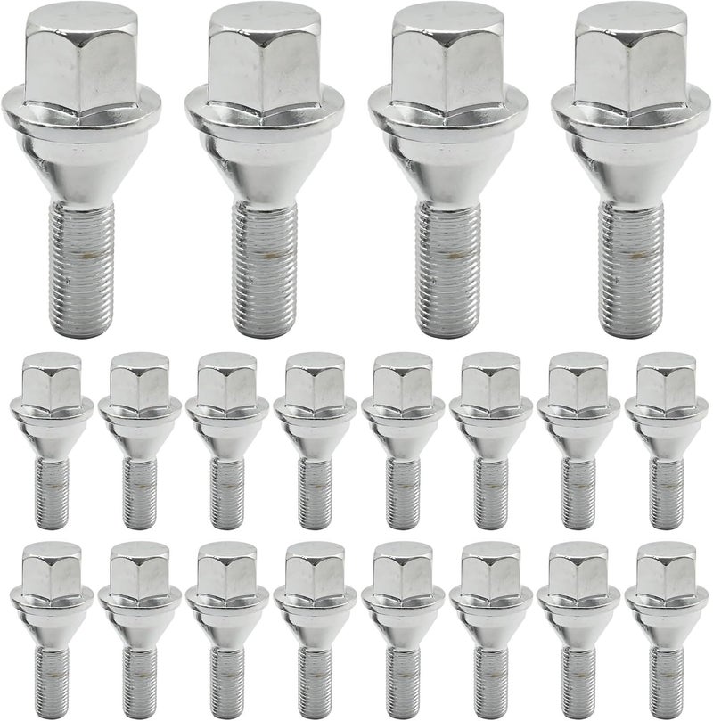 UOIENRT 20Pcs 68296586AA Lug Bolts Wheel Studs Nuts for Jeep Renegade, Dodge Hornet, Fiat 500 - Image 1