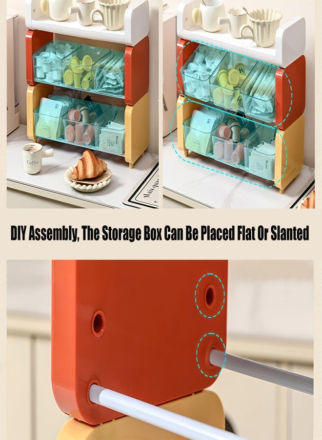LamChyar Coffee Bar Organizer for Countertop, 3-Tier K-Cup Organizer, Tea Bag Organizer, Coffee Accessories Storage Rack for Coffee Pod Sugar Bags Drinking Straw - Image 4