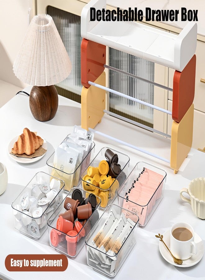 LamChyar Coffee Bar Organizer for Countertop, 3-Tier K-Cup Organizer, Tea Bag Organizer, Coffee Accessories Storage Rack for Coffee Pod Sugar Bags Drinking Straw - Image 5