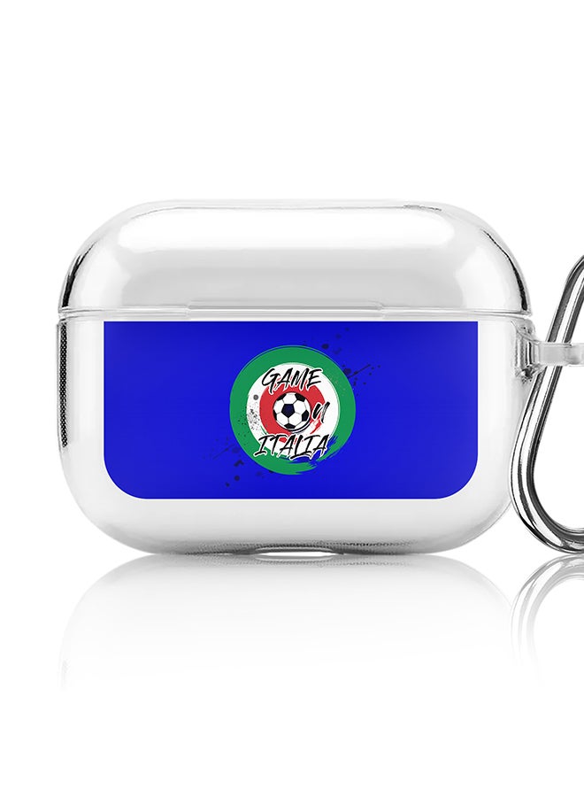 Stylizedd Classic Clear printed Case for Apple AirPods Pro 2nd Generation Thin Transparent Cover [Designed for Apple AirPods Pro 2nd Generation] - Game on Italy - Image 1