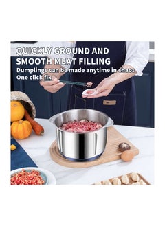 Generic 500W Electric Meat Grinder 5L Food Chopper Multifunctional Stainless Steel Mincer Grinder Food Processor for Vegetable Onion Garlic Meat Nuts  - Image 5