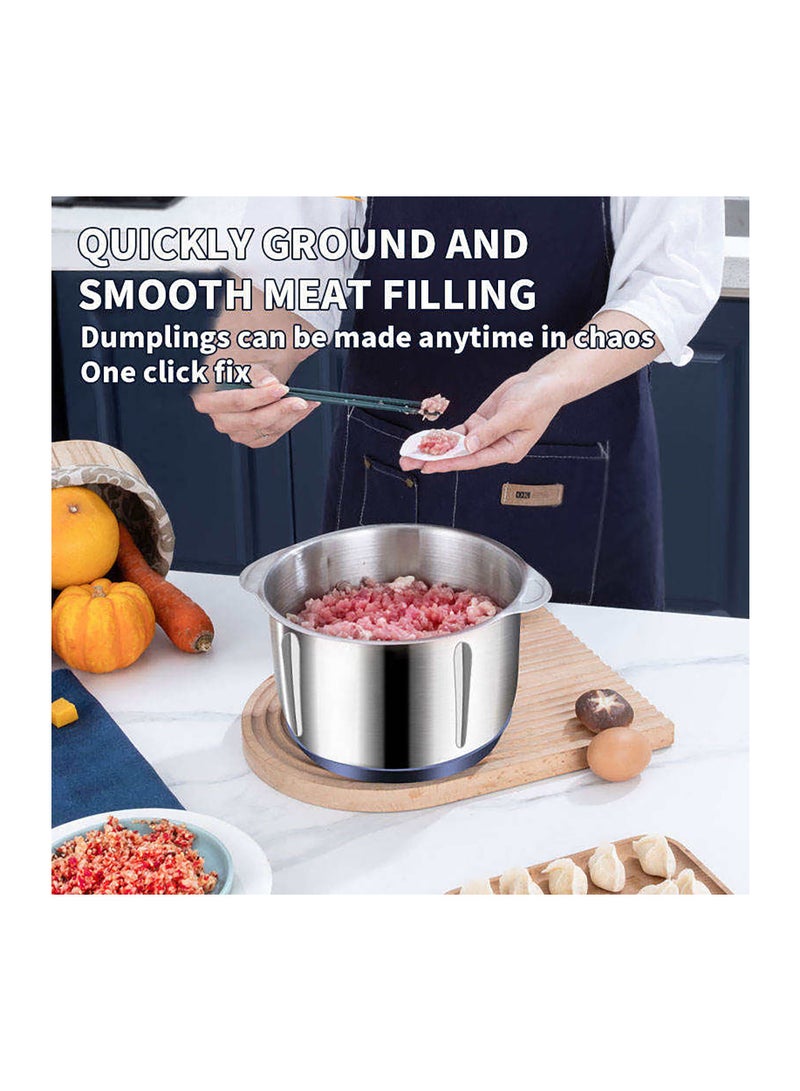 500W Electric Meat Grinder 5L Food Chopper Multifunctional Stainless Steel Mincer Grinder Food Processor for Vegetable Onion Garlic Meat Nuts  - Image 5