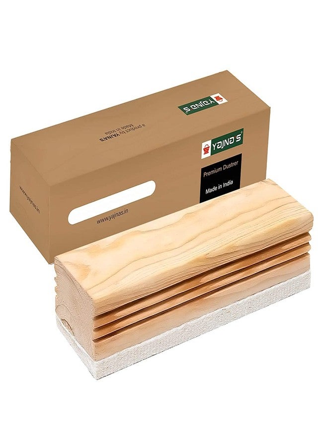 YAJNAS Premium Non Magnetic Wooden White Board Duster | Black Board Wooden Duster Whiteboard Eraser for Erasing White Board Marker or Chalk Board Writing Erasing Wooden Duster - (Pack of 1) - Image 1