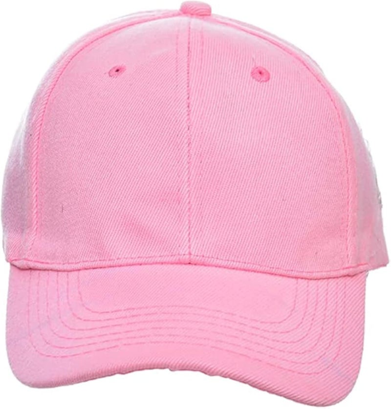 Acrylic Foldable Sun Protection Quick Dry Cap Portable Hats For unisex - Pink- Fitted