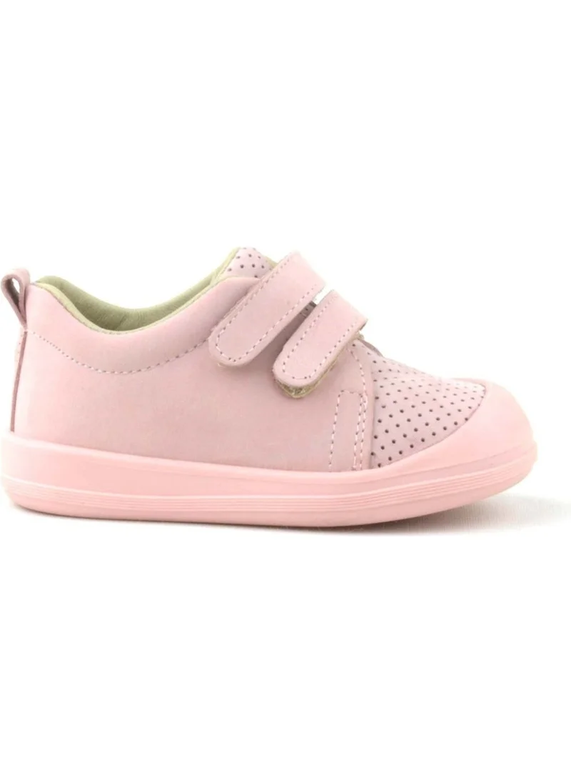 Rakerplus Genuine Leather Pink Velcro Anatomical Baby Sports Shoes Sneaker