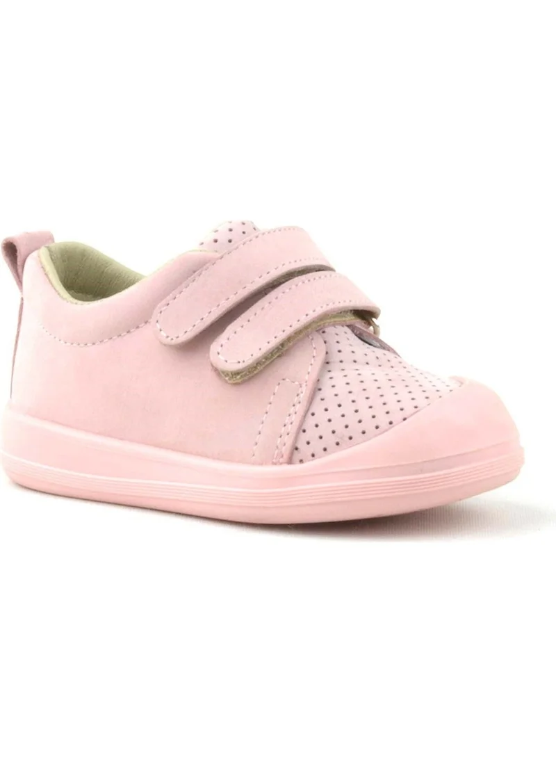 Rakerplus Genuine Leather Pink Velcro Anatomical Baby Sports Shoes Sneaker