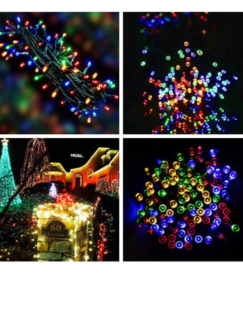 PAMEER - Multicolor LED String Lights Black Wire Plug-in 15mtr 200 LEDs String Home Decorative LED Strip for Christmas EID Ramadan Diwali and Wedding Parties Decoration Box Button Control 8 Modes - Image 1