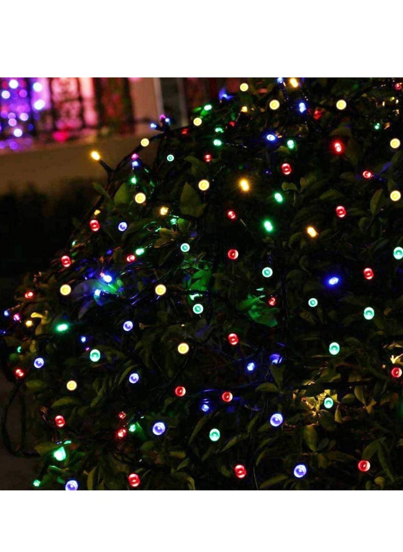 PAMEER - Multicolor LED String Lights Black Wire Plug-in 15mtr 200 LEDs String Home Decorative LED Strip for Christmas EID Ramadan Diwali and Wedding Parties Decoration Box Button Control 8 Modes - Image 1