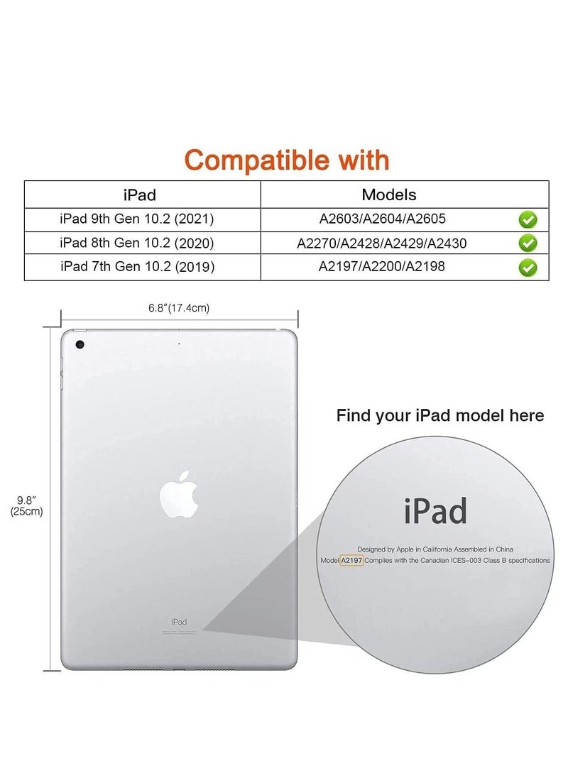 Rotating Case for iPad 9th Generation (2021) / 8th Generation (2020) / 7th Gen (2019) 10.2 Inch -360 Degree Rotating Stand Protective Cover (Blue) - Image 1