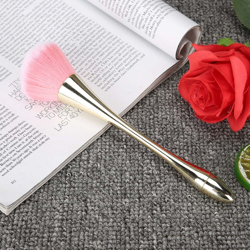 Nail Dust Brush Powder Dust Remover Nail Art Manicure Tool Large Size Gold - Image 4