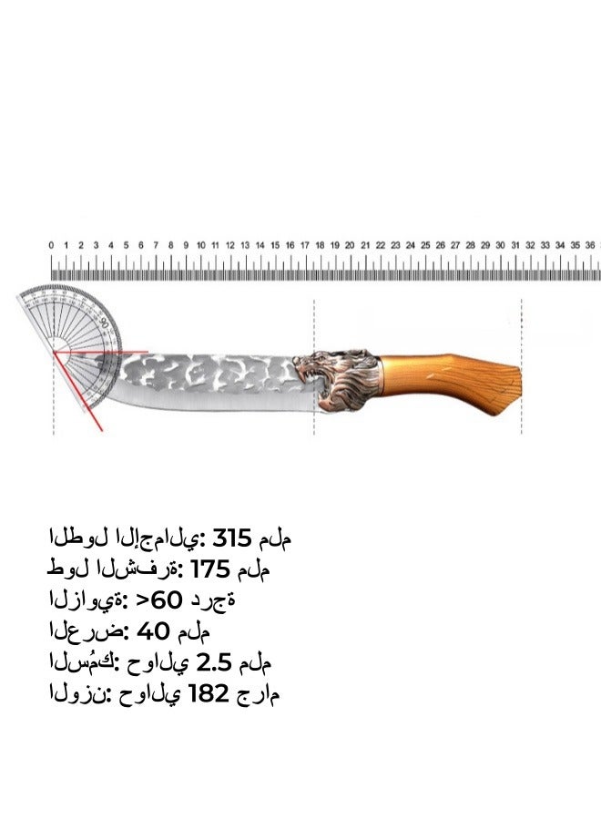 Browning 5Cr Series Stainless Steel Butcher Knife Hand Forged Boning Knife Splittin1g Knife Skinning and Cutting Knife - Image 4