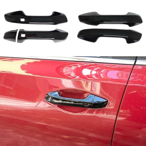 AOKIO Compatible with 2021 2022 2023 2024 2025 Kia Seltos Accessories Door Handle Cover Trim (Glossy Black) - Image 1