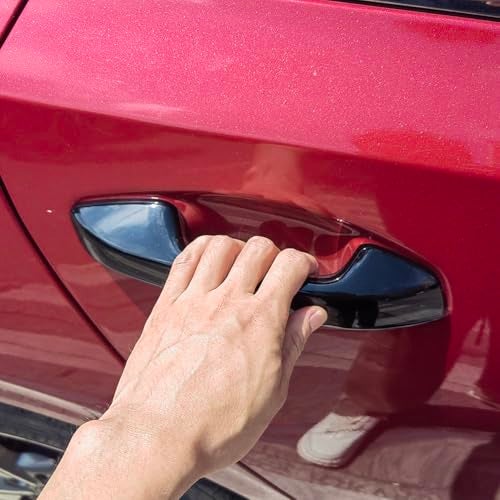 AOKIO Compatible with 2021 2022 2023 2024 2025 Kia Seltos Accessories Door Handle Cover Trim (Glossy Black) - Image 4