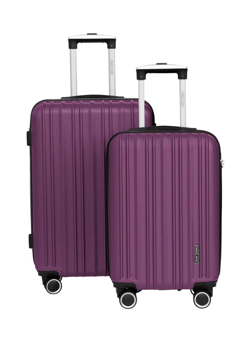 PARAJOHN Parajohn ABS Hardside Luggage Set 20"+24" – Lightweight Travel Trolley Suitcases with 4 Spinner Wheels,