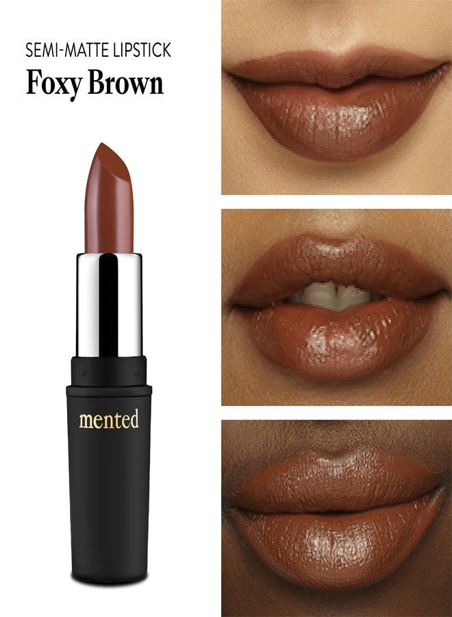 Mented Cosmetics Nude Lipstick for Women, Semi-Matte Long-Lasting Lip Stick, Moisturizing Vegan, Paraben & Cruelty-Free, Enhances All Complexions, Perfect for Everyday Makeup, Foxy Brown - Image 2