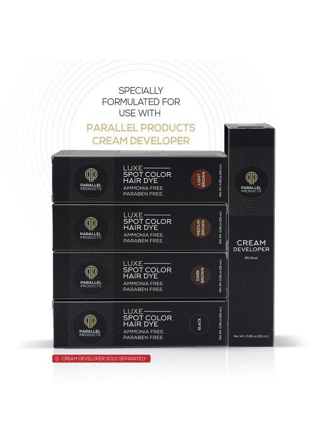 PARALLEL PRODUCTS Luxe Color (Light Brown) Cream Hair Dye 25Ml Tint For Professional Spot Coloring Covers Grey Hair Root Touchup - Image 3