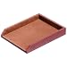 Dacasso Mocha Leather Letter Tray - Image 2