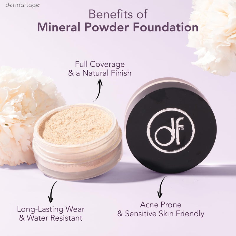 Dermaflage SPF Mineral Powder Sunscreen for Sensitive Skin, All Natural Sunscreen Powder, Broad Spectrum - Image 4