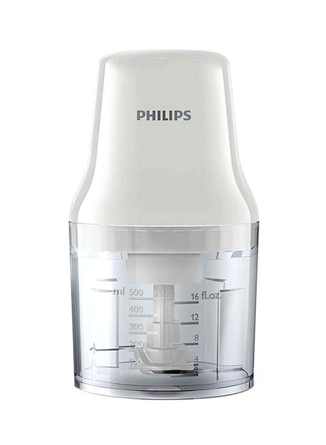 Philips Chopper 450W 0.75 L 450 W HR1393/00 White/Clear - Image 1