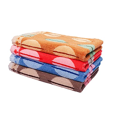GRGRASP Thread That Bind Relations GRGRASP Cotton Hand Towels Set of 4 Piece for Kitchen & Gym, 450 GSM,(Size: Medium, 30 * 52 cm) - Image 1