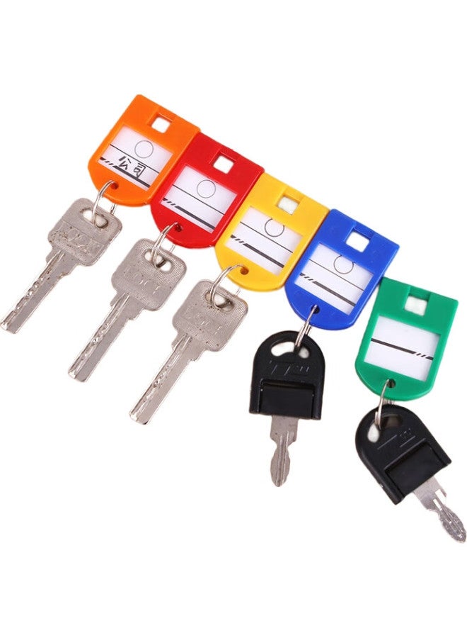 Ubiquitin Youbili Double-Sided Key Tags, Thickened Handheld Key Number Tags For Classification Management, Key Rings, Hotel Landlord Large Key Pendants, 25 Pieces/Tube, 8110 Green - Image 2