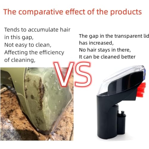 Sionlan 1400B 3in Little Green Machine Brush Replacement parts Compatible For bissell 1400B 3353 3194 2458 3588F 1986 1425 Multi-Purpose Portable Tough Stain Brush Tool Attachments Black （1+2）Pack - Image 3