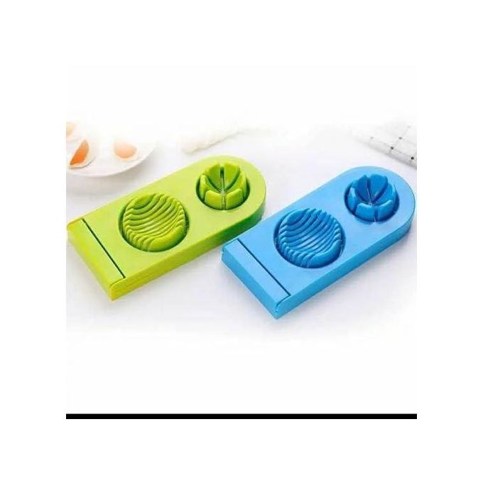 zoba Double Egg Slicer – Set of 2 – Two Different Slicing Styles – Assorted Colors - Image 2