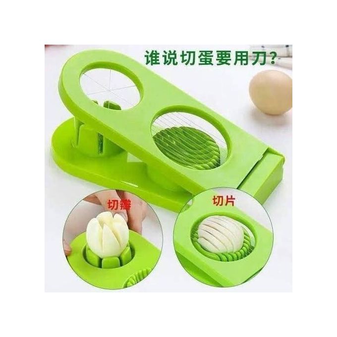 zoba Double Egg Slicer – Set of 2 – Two Different Slicing Styles – Assorted Colors - Image 3