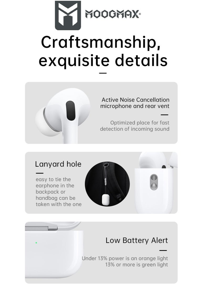 MOOGMAX - The Smart bundle package 2-in-1, Ultra smart watch 49MM Titanium case, works with gestures, all sports modes, heart and sleep measurements, supports NFC And Airbuds pro2 from Moogmax with noise cancel - Image 1