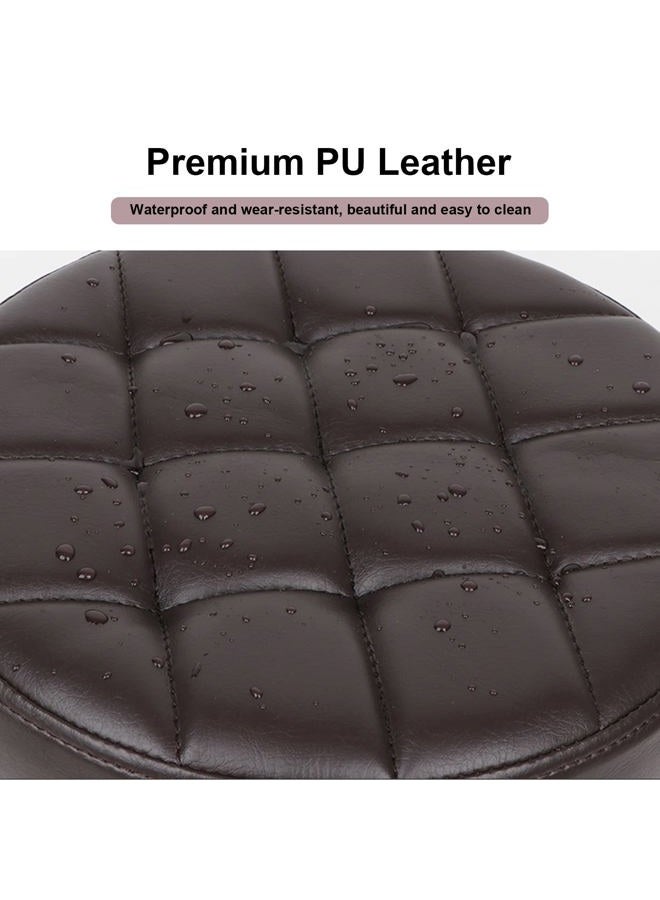 Elitzia Pedicure Foot Stool Beauty Salon SPA Foot Bath Footstool Two Colors Optional Thick Support Seat Quality Wheels ET28499 Brown Colour - Image 3