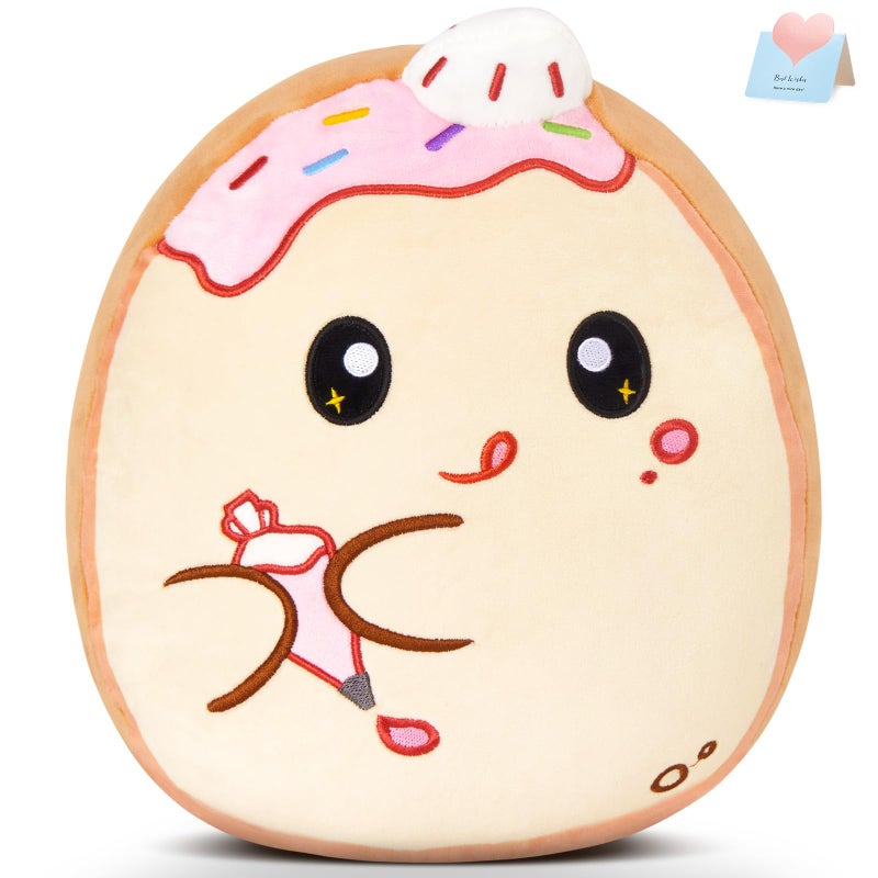 Glow Guards Original 12-Inch Toast Bread Plush Pillow Cute Stuffed Animal Piping Bag Soft Toast Plush Toy Pillow Birthday Gift for Boys Girls Kids  Pastry Chef - Image 1