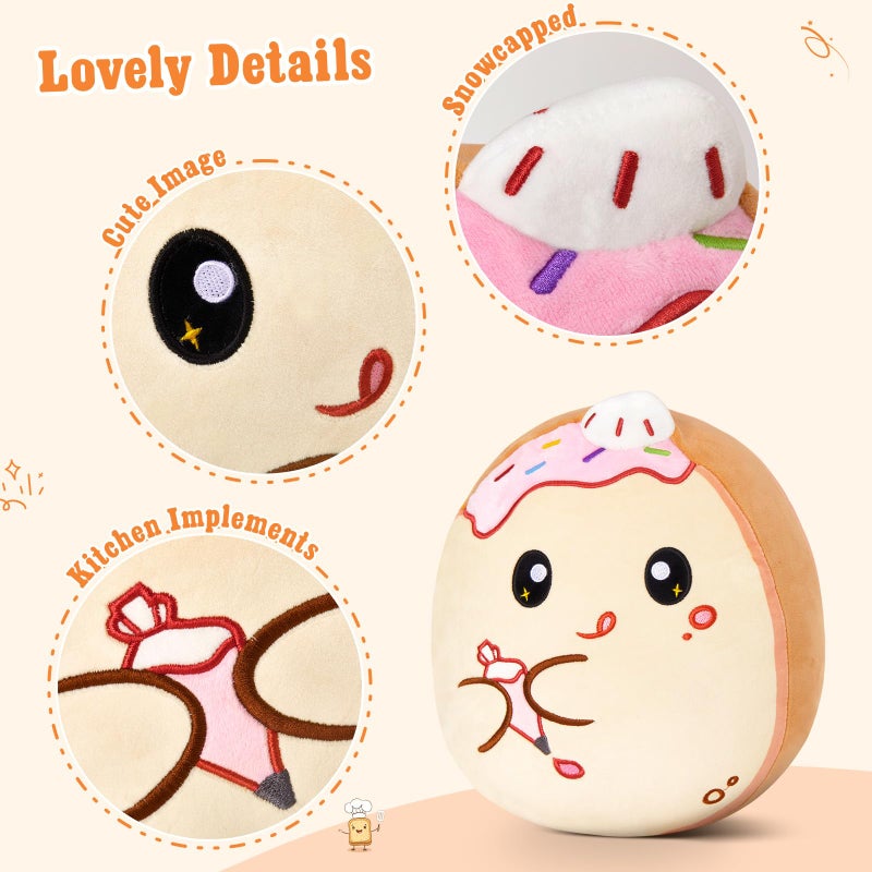 Glow Guards Original 12-Inch Toast Bread Plush Pillow Cute Stuffed Animal Piping Bag Soft Toast Plush Toy Pillow Birthday Gift for Boys Girls Kids  Pastry Chef - Image 3